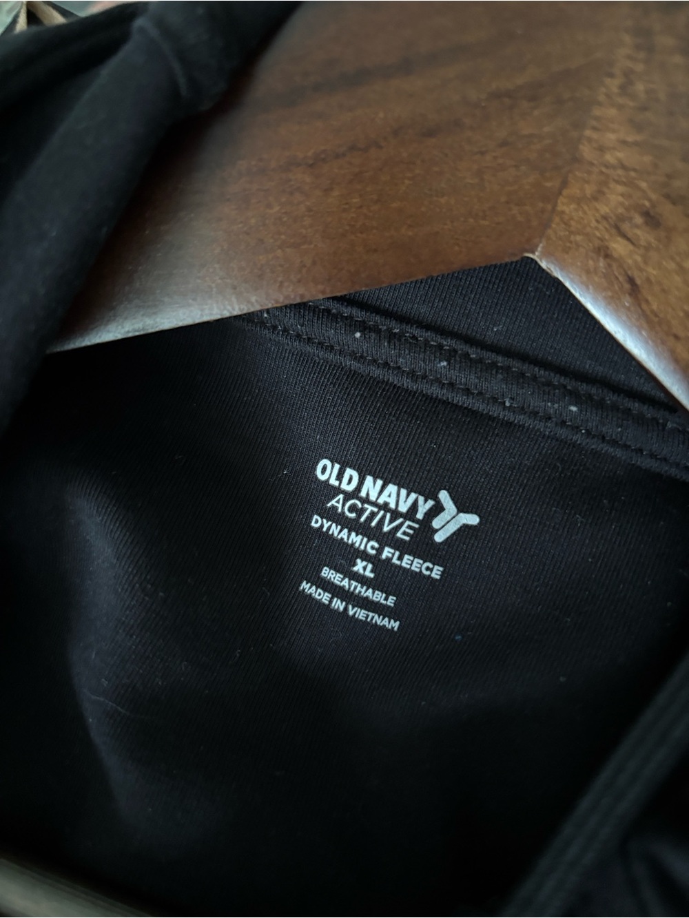 Old Navy Black Zip-Up Hooded Sweatshirt
